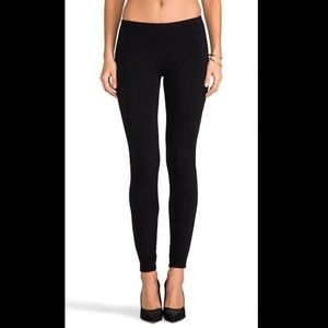 Splendid French-terry Full-length Leggings In Black